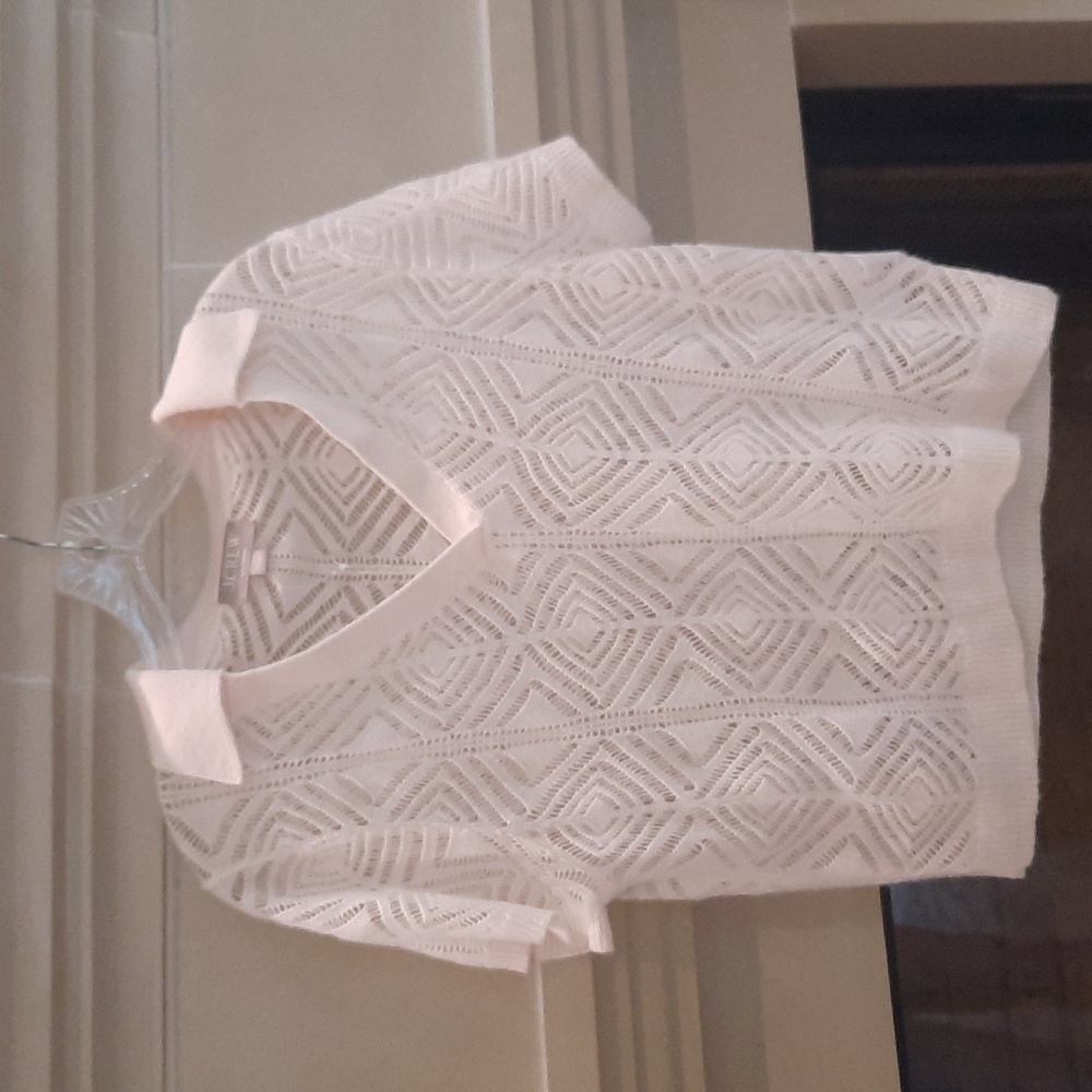 J. Crew White Cashmere Sweater